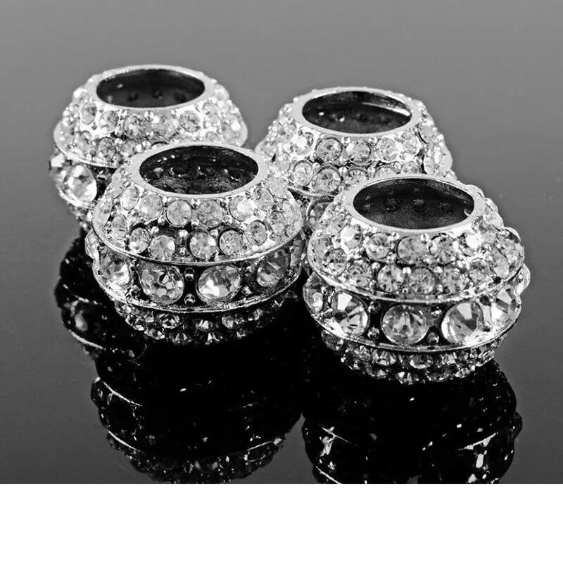 4 шт автомобиля хромированного алмазного цвета Bling подголовник для украшения интерьера
