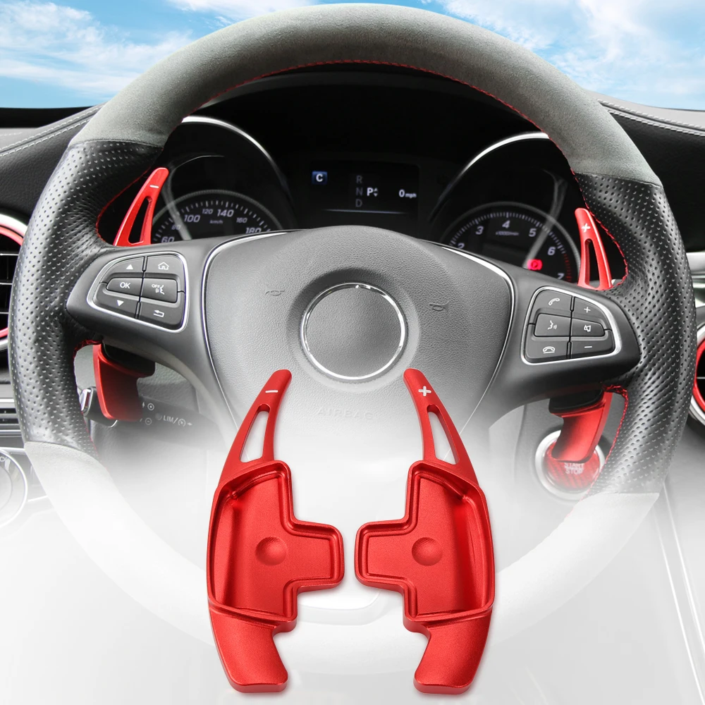 1 пара автомобиля рулевое колесо сдвиг Paddle Shifter расширение для Benz A B C E GLE класс CLS W177 W205 W213 C257 X253