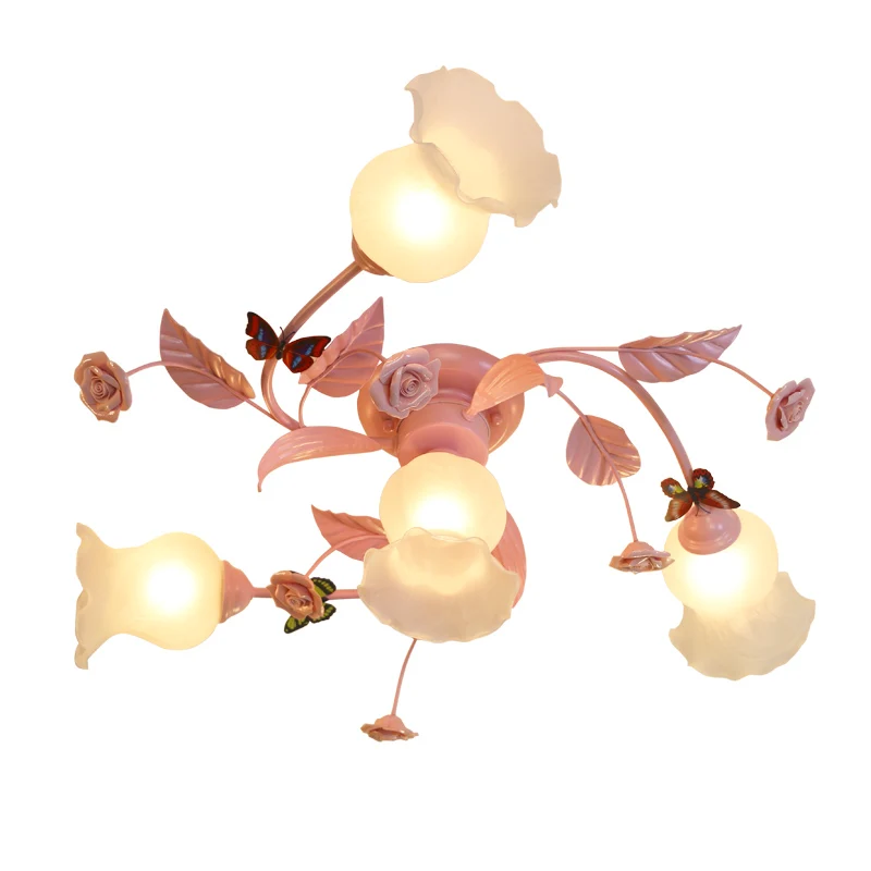 

Princess Girl Children Countryside Flowers Plants Real Aspiration Continuous System Style A Living Room Light