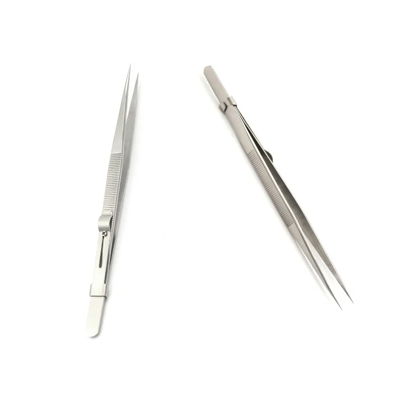 

6.5" Precision Adjustable Slide Lock Anti Static Tweezers For Jewelry Electronic Component Holding Repair Tools