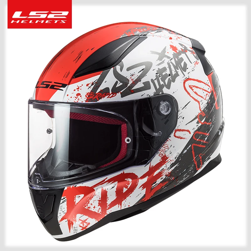 Asli LS2 FF353 Alex Barros Penuh Wajah Motor Helm ABS Aman Struktur LS2  Cepat Street Racing Helm ECE Persetujuan|Helm| - AliExpress