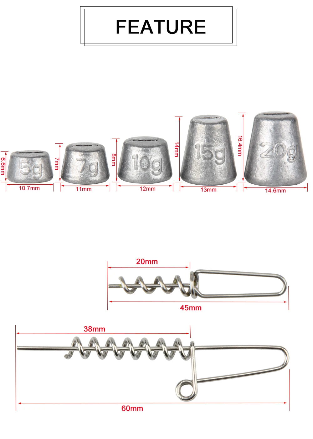 Lead Sinkers Weights  (2)
