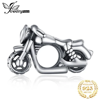 

JewelryPalace Motorcycle 925 Sterling Silver Bead Charms Silver 925 Original For Bracelet Silver 925 original For Jewelry Making