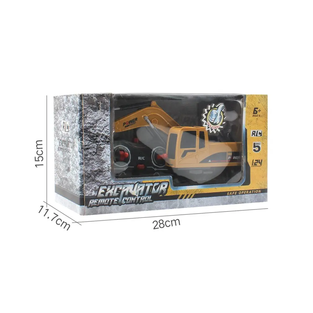 2,4G 5CH/6CH экскаватор 1:24 экскаватор на дистанционном управлении ...