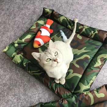 

Camo Dog Bed for Small Dogs Cat Summer Sleeping Mat for Chihuahua Yorkies Poodles PB0056 Dropshipping