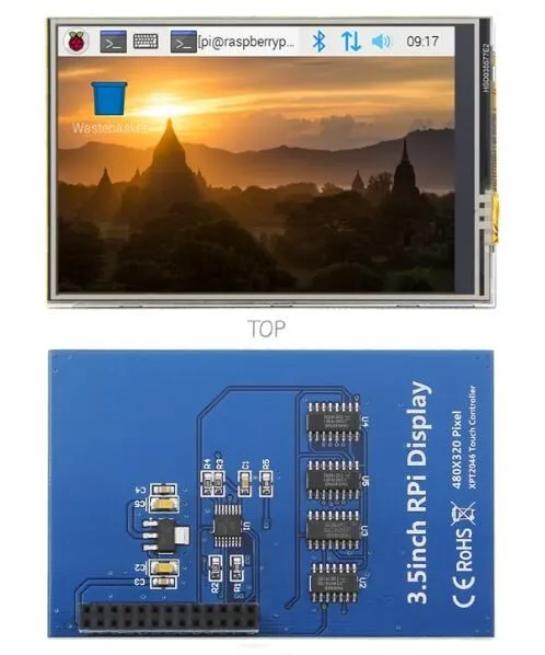 Raspberry Pi 3B +/4B/3B/2B 3 5 дюймов 26P HD TFT ЖК-модуль сенсорного экрана ILI9486 IC XPT2046 480(RGB)* 320