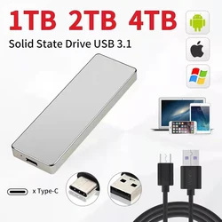 1tb ssd externo portátil disco rígido de estado sólido usb 3.1 typc c armazenamento de alta velocidade para android ios windows ipad tablet laptob