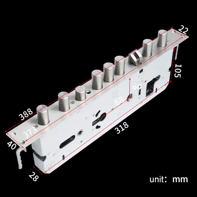 

304 Stainless Steel Anti-theft Security Door Mechanical Fingerprint Lock Body Fingerprint Locks Mechanical Locks