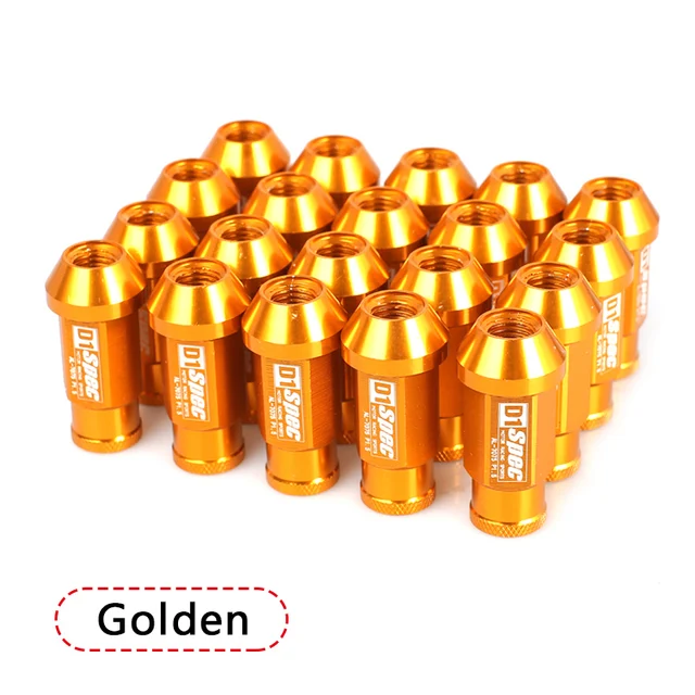 20Pcs D1 Spec Universal Racing Wheel Lug Nuts Aluminum 50mm 40mm JDM