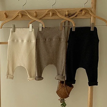 

2020 New Cotton Infant Baby Pantyhose Newborn Baby Pants High Waist Toddler Leggings Baby Boys Girls Leisure Pants