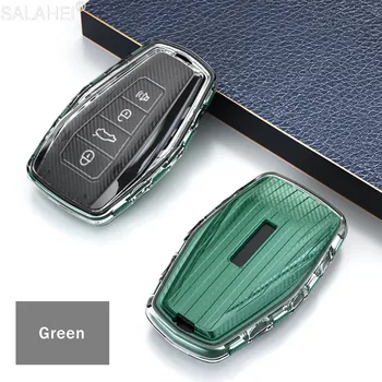 

TPU Carbon Fiber Car Key Cover Full Case For Geely Coolray 2019-2020 Boyue Atlas NL3 X7 EX7 SUV GT GC9 Borui Emgrand Key Shell