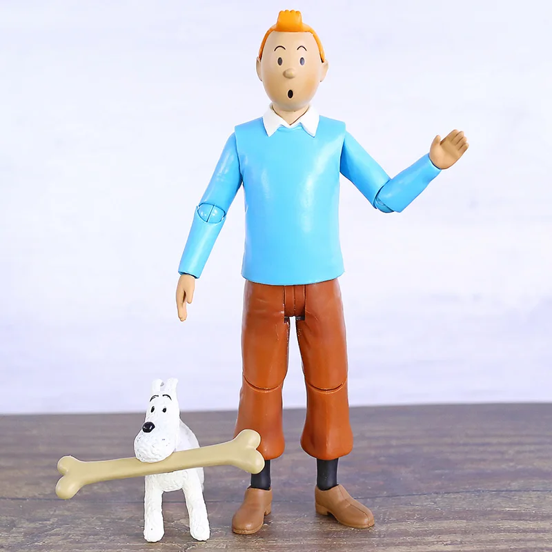 

The Adventures of Tintin Tintin with Milou PVC Action Figure Collectible Model Toy
