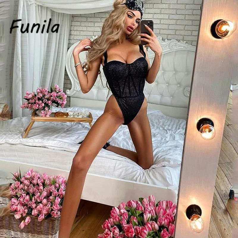 Body Sexy para mujer, vendaje negro brillante, monos de una pieza sin mangas, a la moda de talla grande peleles, Top atado arriba, Bodycon
