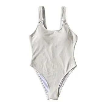 

Women Sexy Crochet Knit One Piece Bikini O-Ring Backless Retro Monokini Swimsuit