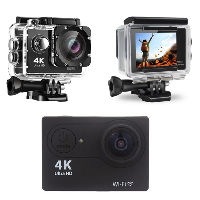 cheapest action camera Ultra HD 4K Action Camera 30fps/170D Underwater Helmet Waterproof 2.0-inch Screen WiFi Remote Control Sports go Video Camera pro action camera best buy