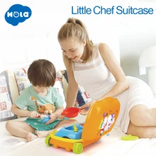 HOLA 3108 Kid Kitchen Toy Simulation Kitchen Toy Pretend Play Kitchen Cooking Table Set