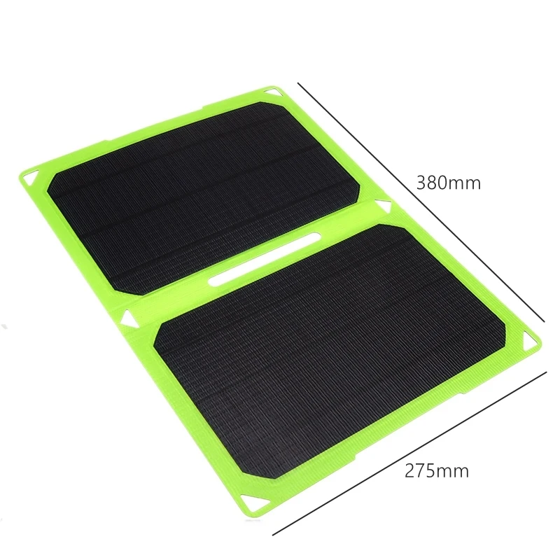 14W 5V Solar Panel Charger Waterproof Outdoor Solar Battery Panel Folding Charger Fast Charger Mobile Power for Mobile Phone