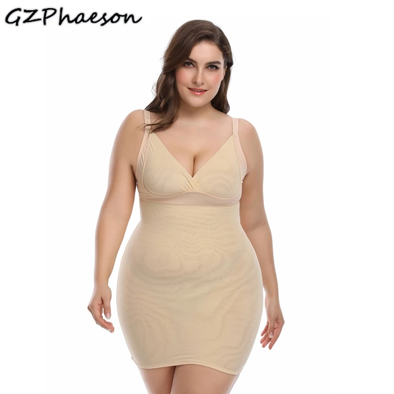 

Slim Under Wear Seamless Shapewear Slip Straight Under Dress Womens Camisol Backless Body Shaper Dress Bodysuit Inner Petticoat