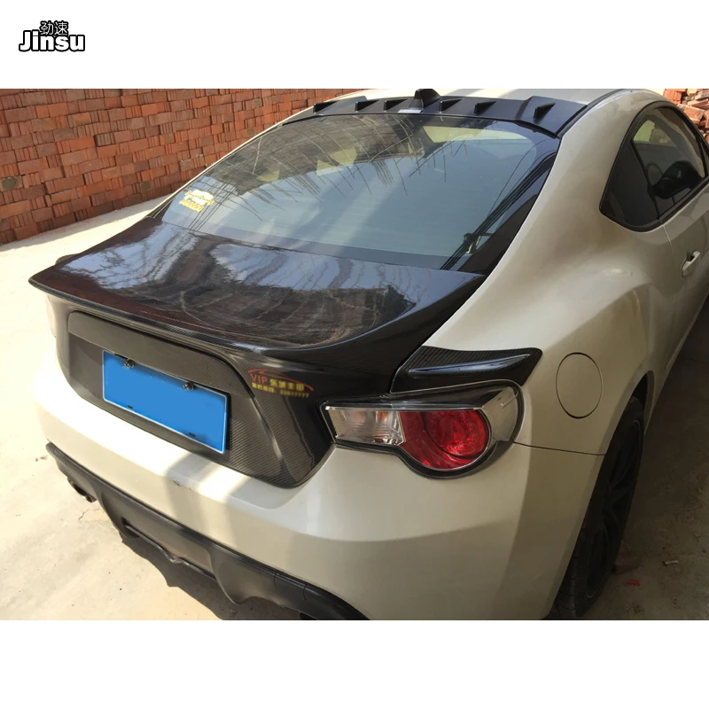 TRD Стиль углеродного волокна задний багажник боковой спойлер для Toyota 86 для Subaru BRZ для Scion FR-S GT86 2012- задний спойлер крыло