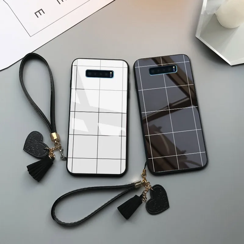 

Phone Case For Samsung Galaxy A6S A8S S7 S8 S9 S10 Plus Lite S6edgeplus A40 A50 A60 A70 Note 8 9 Tempered Glass Love Heart Cover