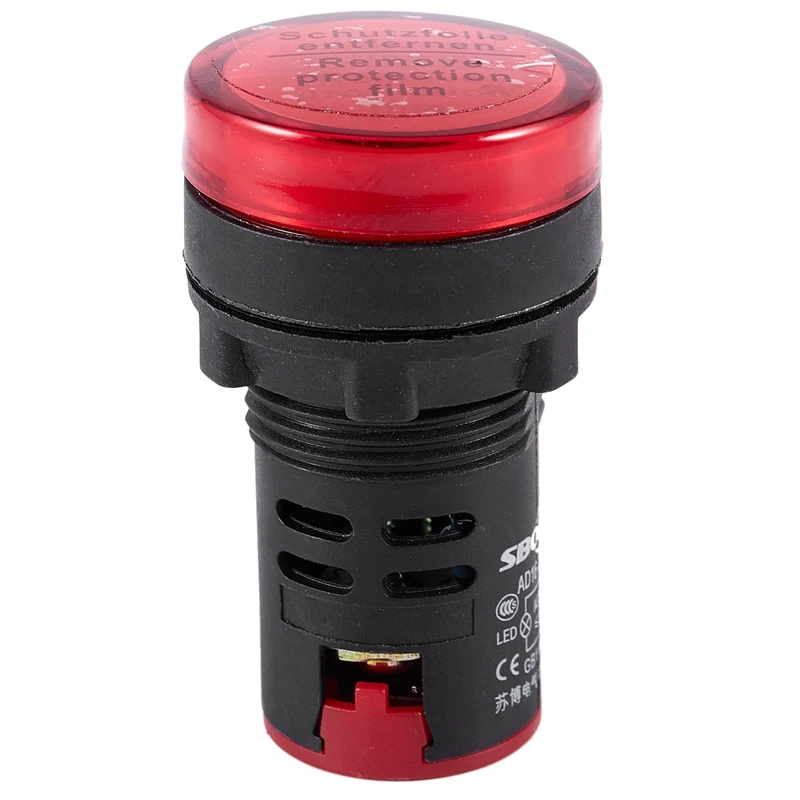 

Promotion! AC/DC 24V LED Power Indicator Pilot Signal Lamp 22mm Red Light