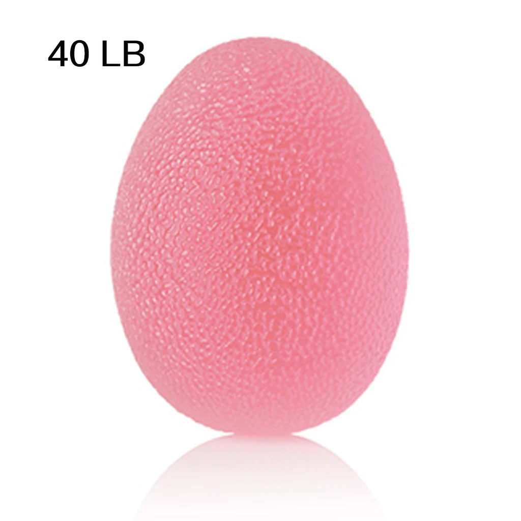 40LBS Red Egg REXCHI силикагель шар для кистей рук яйцо Мужчины Женщины Тренажерный Зал Фитнес палец тяжелый тренажер Сила восстановления мышц захват тренажер - Цвет: 40LBS Red Egg