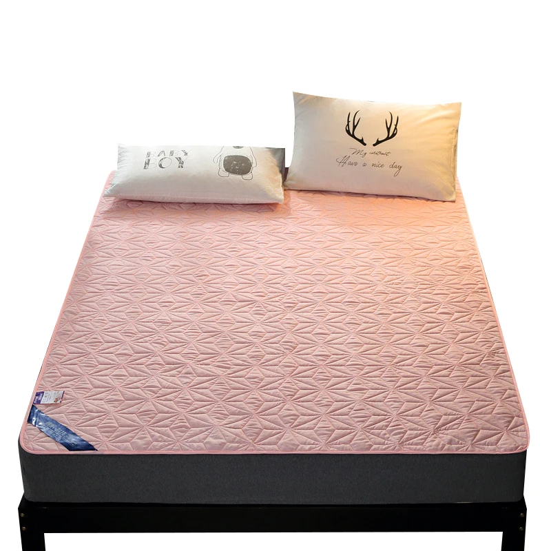 

1PC Brushed Fabric Waterproof Mattress Protector Waterproof Bed Sheet Anti Mite Matress Protector Couvre Lit Mattress Bed Cover
