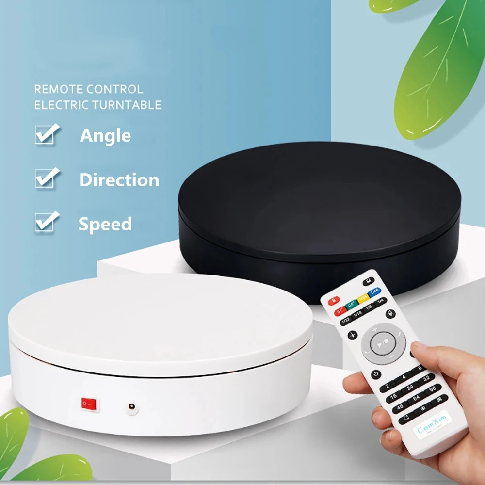 Details about   Electric 3-Speed Turntable 360° Rotating Platform Remote Control Stand 60cm NEW 