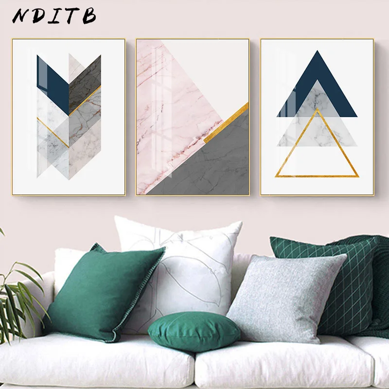 

Marble Texture Geometric Poster Abstract Shape Modern Art Canvas Print Wall Painting Nodic Decorative Picture Living Room Decor