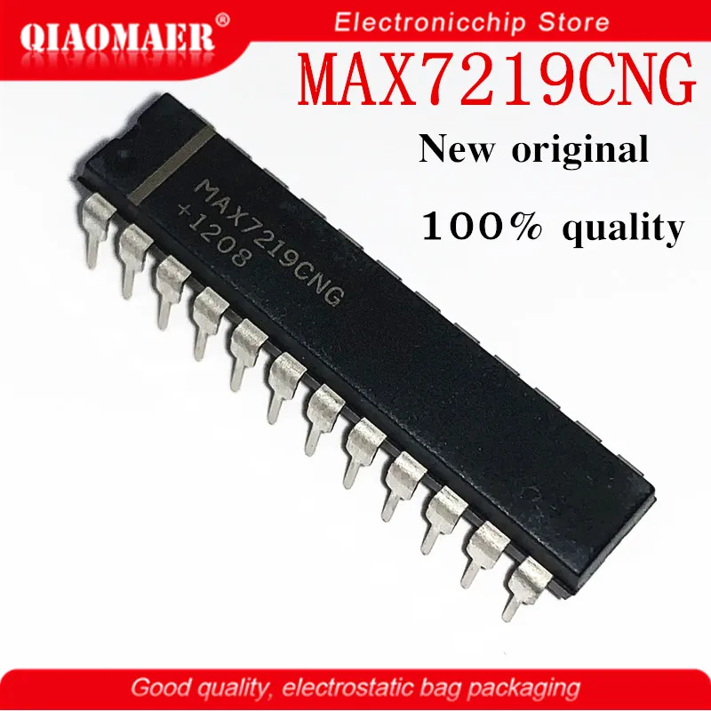 5 шт./лот MAX7219 MAX7219CNG MAX7219ENG DIP24 новый оригинальный чип не поддельные серийно