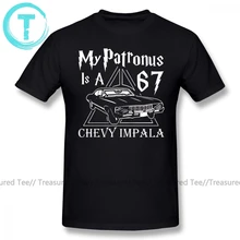 Сверхъестественная футболка, сверхъестественная футболка, короткий рукав, модная футболка, негабаритная, 100 хлопок, графическая, потрясающая Мужская футболка