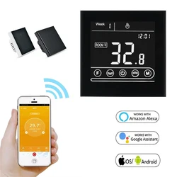 Alexa Google Home Smart Intelligent WiFi Termostato Ambiente Acqua Elettrica Gas Caldaia Riscaldamento A Pavimento Reg 95to 240V
