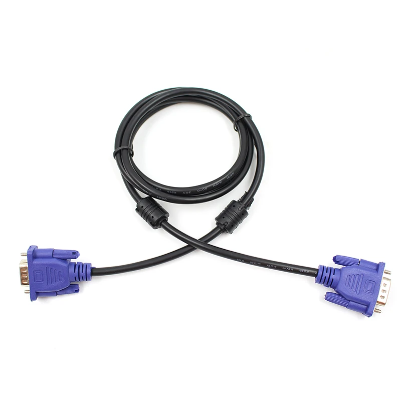 Analog Video Signal Output 1.5m Normal Quality VGA 15Pin Male to VGA 15Pin Male Cable for CRT Monitor. Analog Video Signal Output 1.5m Normal Quality VGA 15Pin Male to VGA 15Pin Male Cable for CRT Monitor.