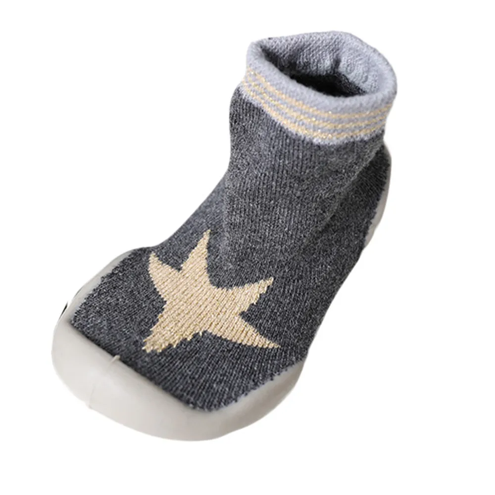 Обувь для новорожденных носки для малышей нескользящие носки с мягкой подошвой на резиновой подошве для маленьких мальчиков и девочек Scarpe Neonata обувь для новорожденных