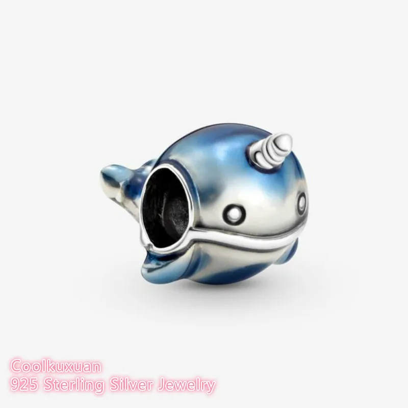 

Лето 100%, Оригинальные Серебряные мерцающие бусины-подвески для браслетов Pandora