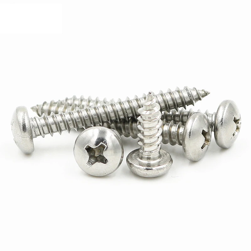 

M2 M2.3 M2.6 M3 M4 Phillips Cross Recessed Pan Head Self Tapping Screw Metric Threaded Round Head Bolt Steel Nickel Plated