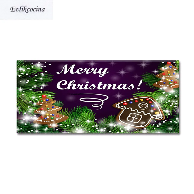 Зеленый красочный Рождественский Нескользящий Впитывающий Коврик для ванны коврик для гостиной спальни ковровое покрытие для пола Infantil