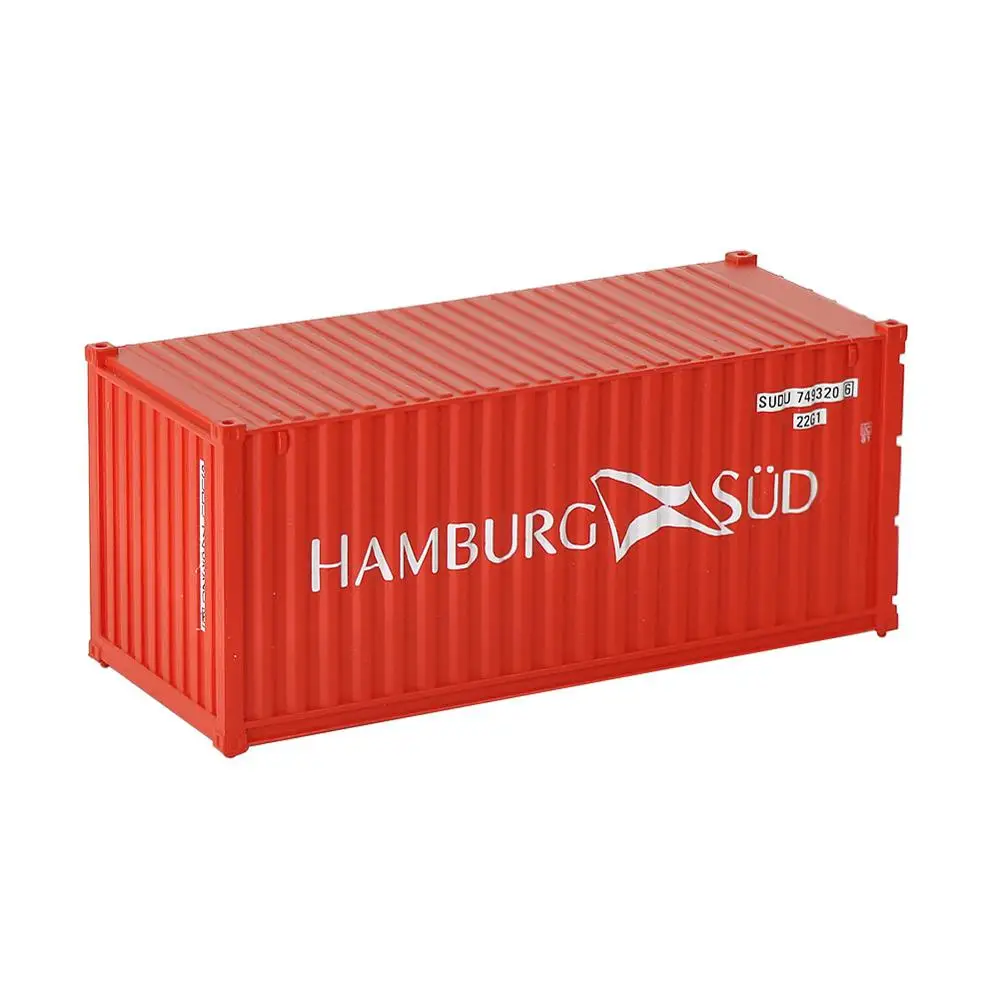 C8726 1 шт. 20 футов грузовой контейнер HO Масштаб 1: 87 20 футов контейнер модель железнодорожной линии макет - Цвет: HAMBURG SUD