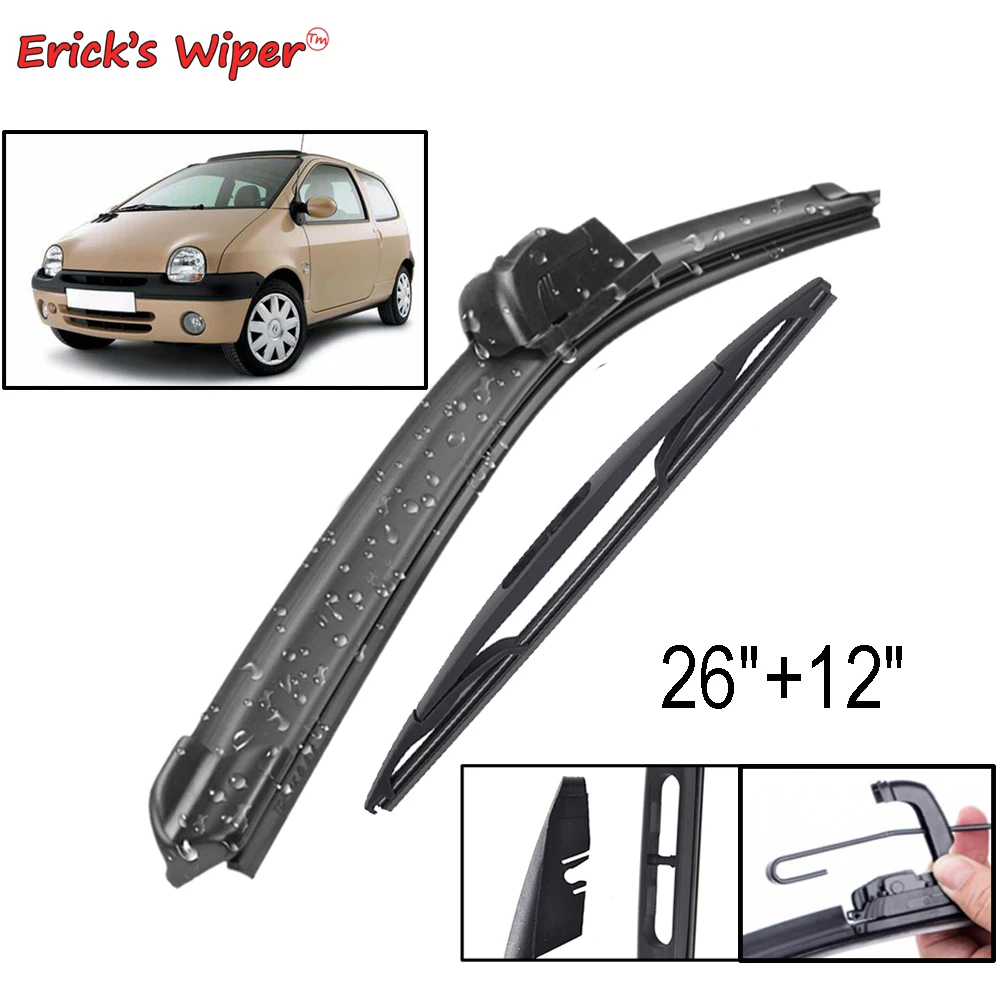 Kit de escobillas de limpiaparabrisas delanteras y de Erick para Renault Twingo MK1 1993 2007, parabrisas de de 26 12"| | - AliExpress