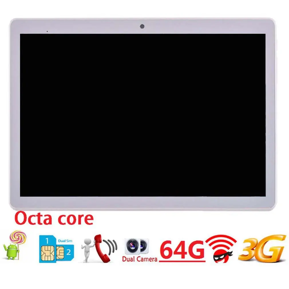 

10.1 inch Original Design 3G Phone Call Android 7.0 8 Core 64GB Tablet PC Computer Metal Shell Double Card