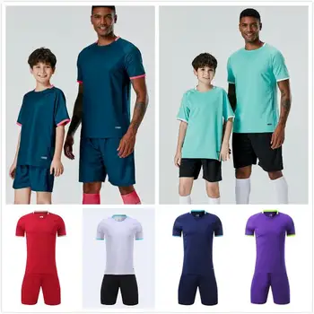 

Customize Football Jersey Shorts Set Design Team Soccer Uniforms Embroidered Print Adult Kid Youth Sweatshirts High Quality