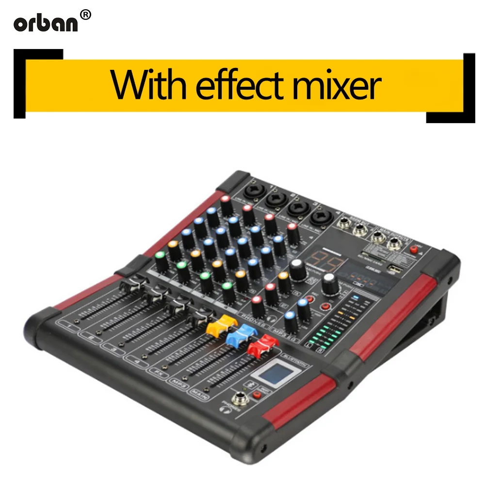 

4-way usb mixer pure Taiwan 99 professional effects Bluetooth recording mixer phantom power mixer