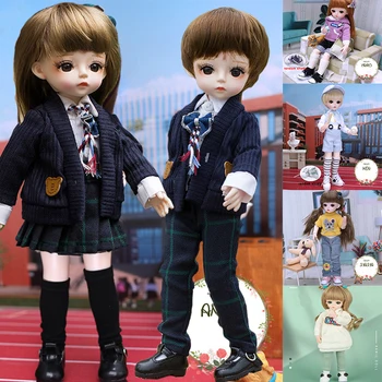 30CM Fashion Bjd Doll 18 Joints Beauty Make Up DIY Bjd Dolls With Clothes Suit Best Gifts For Girl Handmade Beauty Toy 1/6 BJD 1