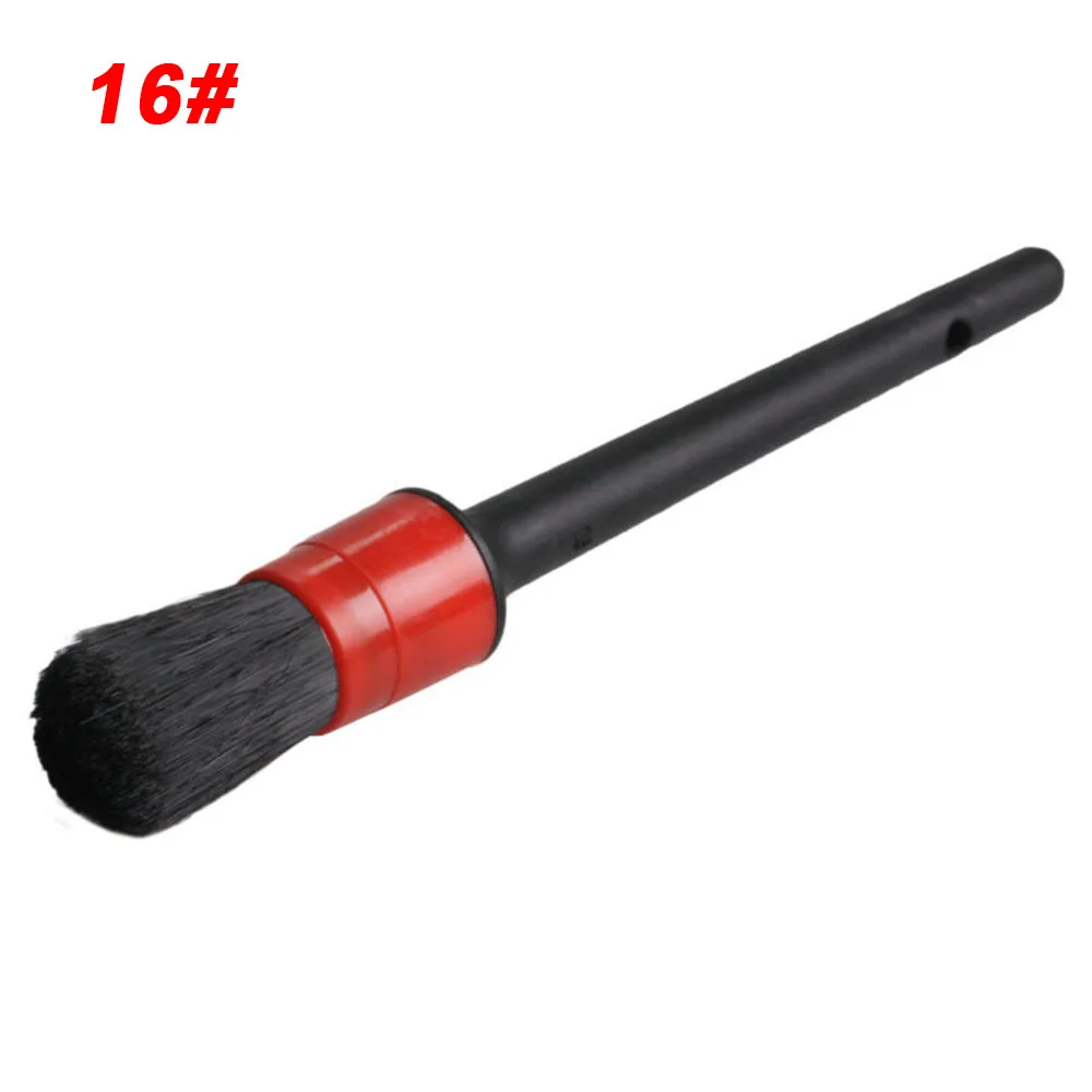 

Detailing Handle Brush Boar Bristles Cleaning Care Detail Seat Gaps Wheels Tools