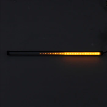 

30cm Motorcycle Flowing Tail DRL Brake Turn Signal LED Strip Lights Waterproof Two-color Red/amber Steering Function