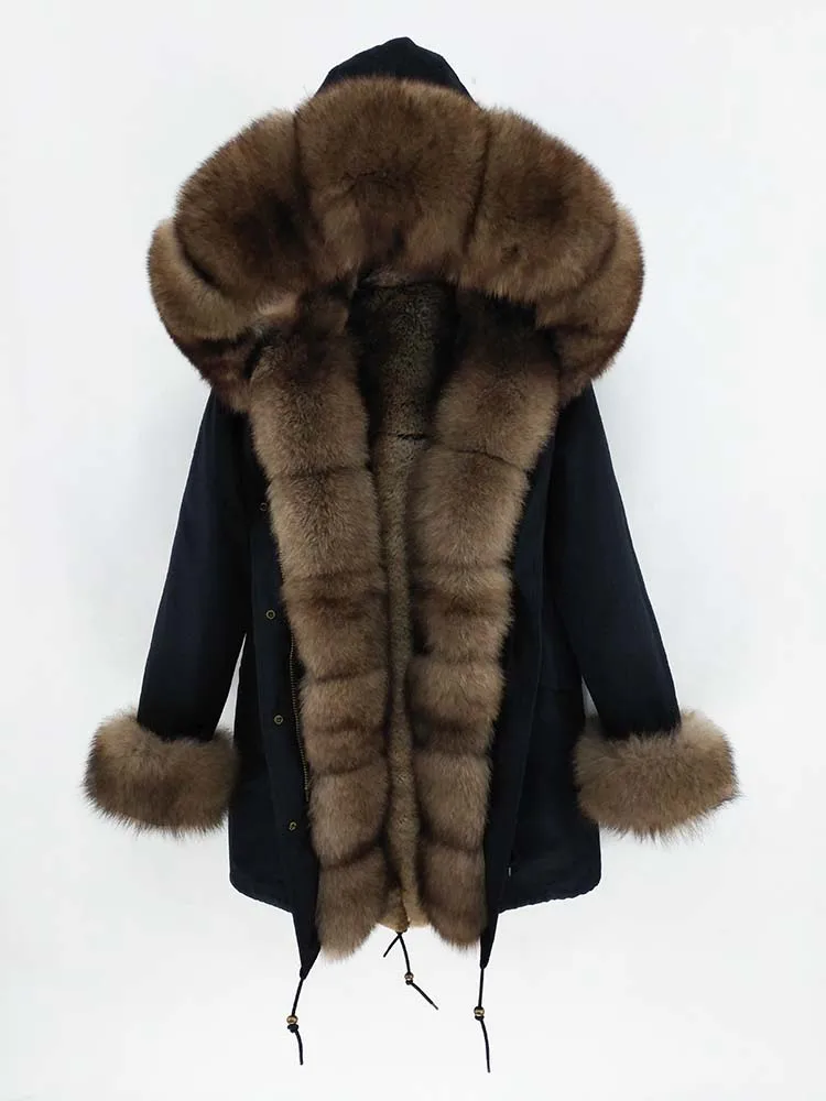 Зимняя Толстая Женская куртка, новая мода, мех кролика, имитация норка, Женское пальто, роскошное натуральное лисьее меховое пальто, верхняя одежда