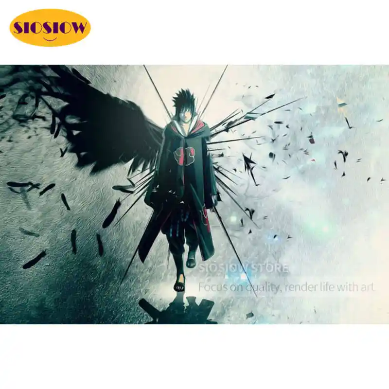 Diy Diamond Painting Anime Figure Naruto Sasuke Full Drill Mosaic Cross Stitch Embroidery Home Decor Wallpapers Gifts For Friend Diamond Painting Cross Stitch Aliexpress