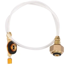 Outdoor Stove Head Camping Flat Gas Tank Inflation Valve Valve Transparent Tube