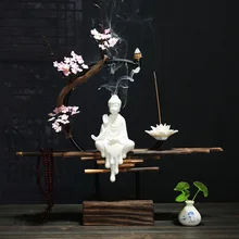 Quemador Incienso горелки предметы мебели ручной работы Керамические персонажи гостиная Настольный украшения для дома подарки