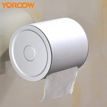 

Stainless Steel Round Toilet Paper Holder Wc Bath Chrome Wall Rolling Silver Bathroom Wallpaper Rack GMB000G 1